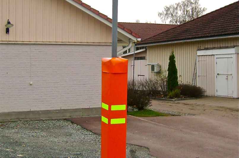 Stolpskydd dragkedja